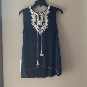 Navy blue tank top